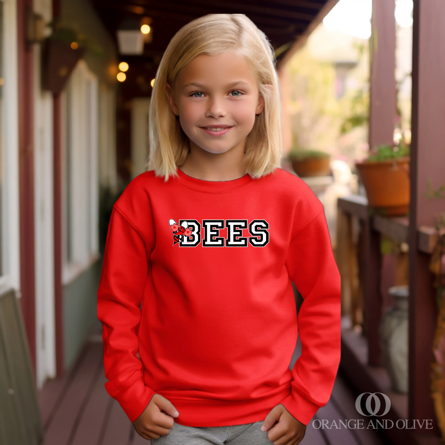 Crewneck Sweatshirt - YOUTH - Pop Warner Cheer Fundraiser