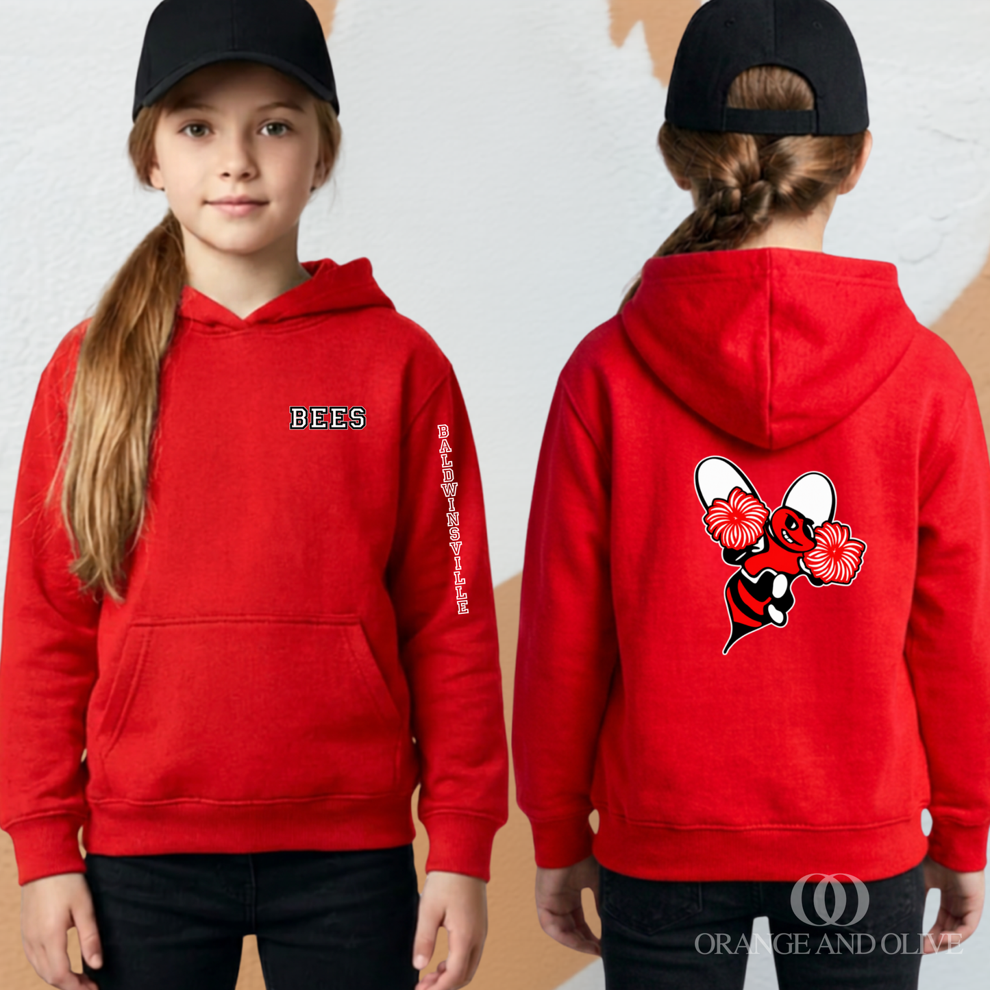 Hoodie Sweatshirt - YOUTH - Pop Warner Cheer Fundraiser