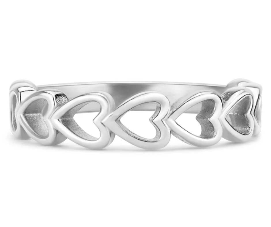LUX Sideways Heart Stacking Ring