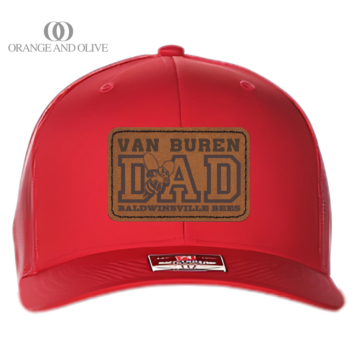 Trcuker Hat w/ Leather Patch - DAD - VanBuren Fall Fundraiser