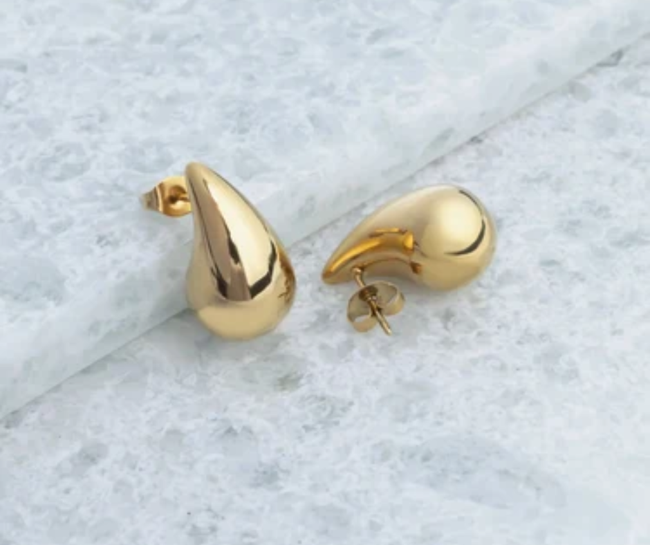 LUX Tear Drop Stud Earrings