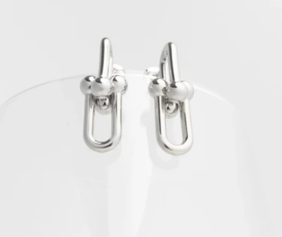 LUX Thick U-lock Chain Earrings