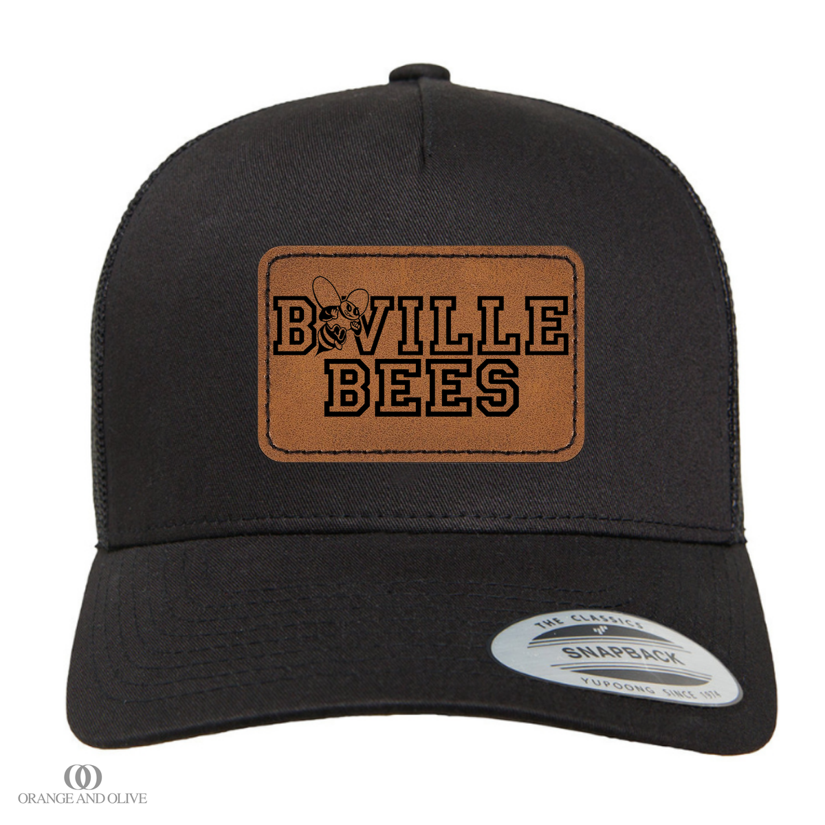 Trucker Hat w/ Engraved Leather Patch - Ray Fall Fundraiser
