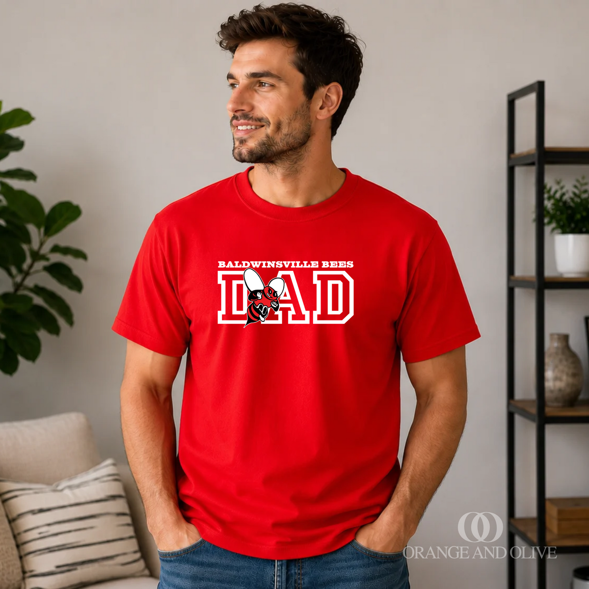 BALDWINSVILLE BEE DAD Tee - MENS - VanBuren Fall Fundraiser
