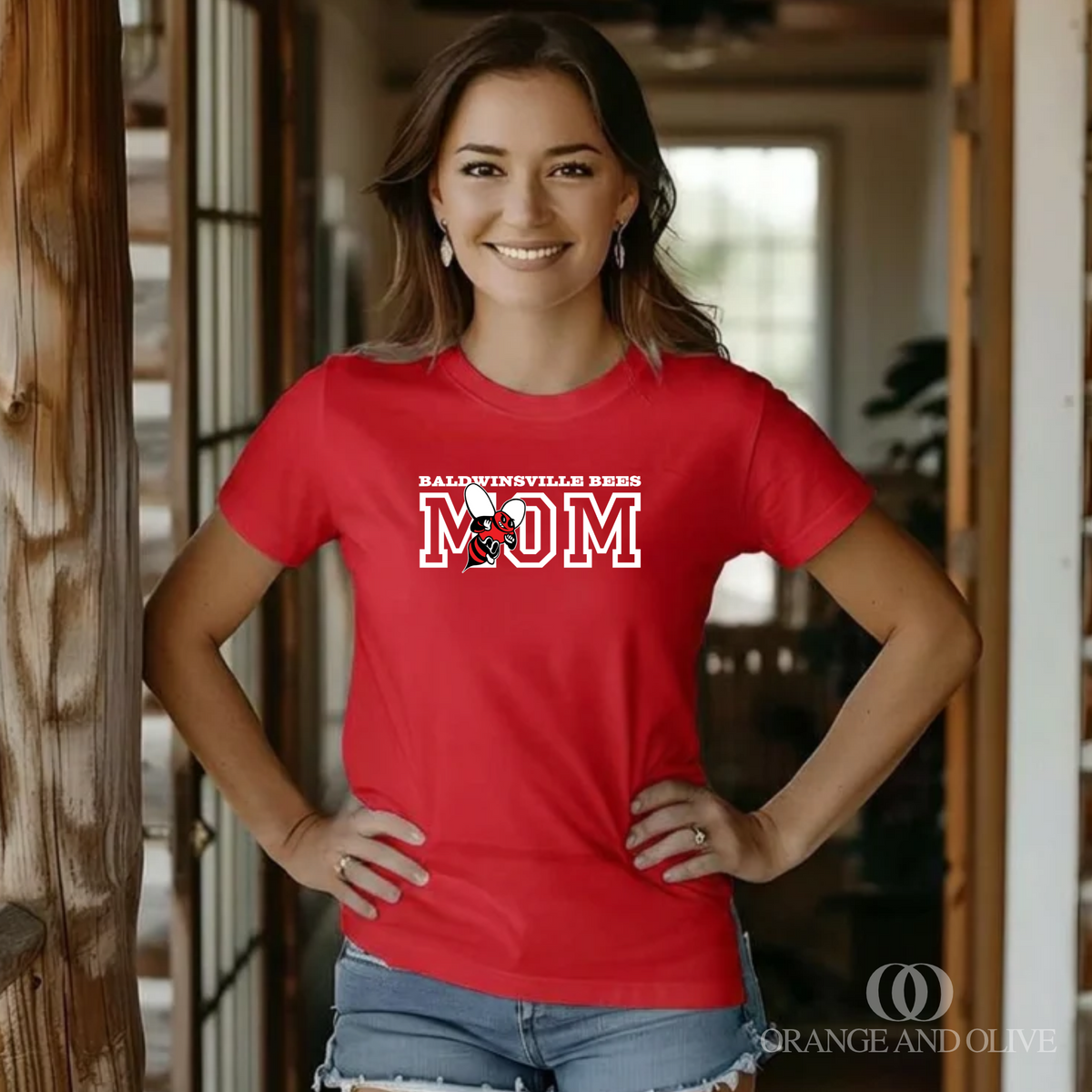 BALDWINSVILLE BEE MOM Tee - WOMENS - VanBuren Fall Fundraiser