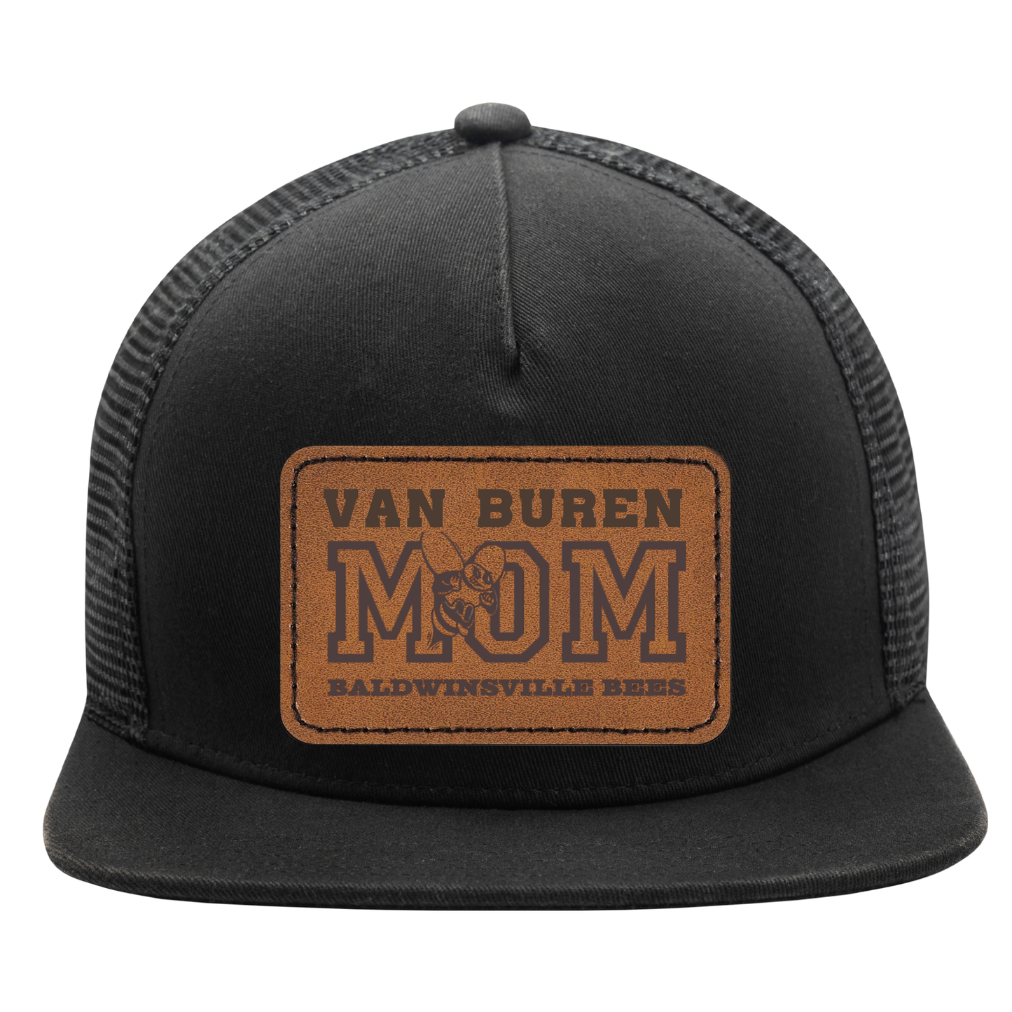 Trucker Hat w/ Leather Patch VanBuren Mom