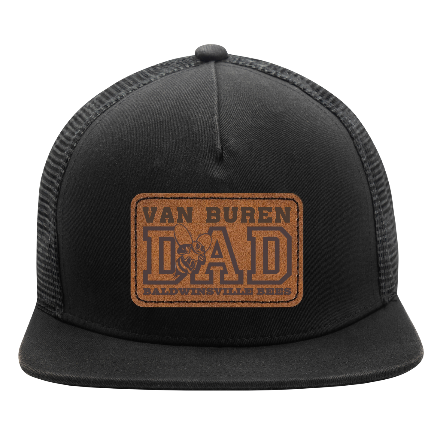 Trucker Hat w/ Leather Patch VanBuren Dad