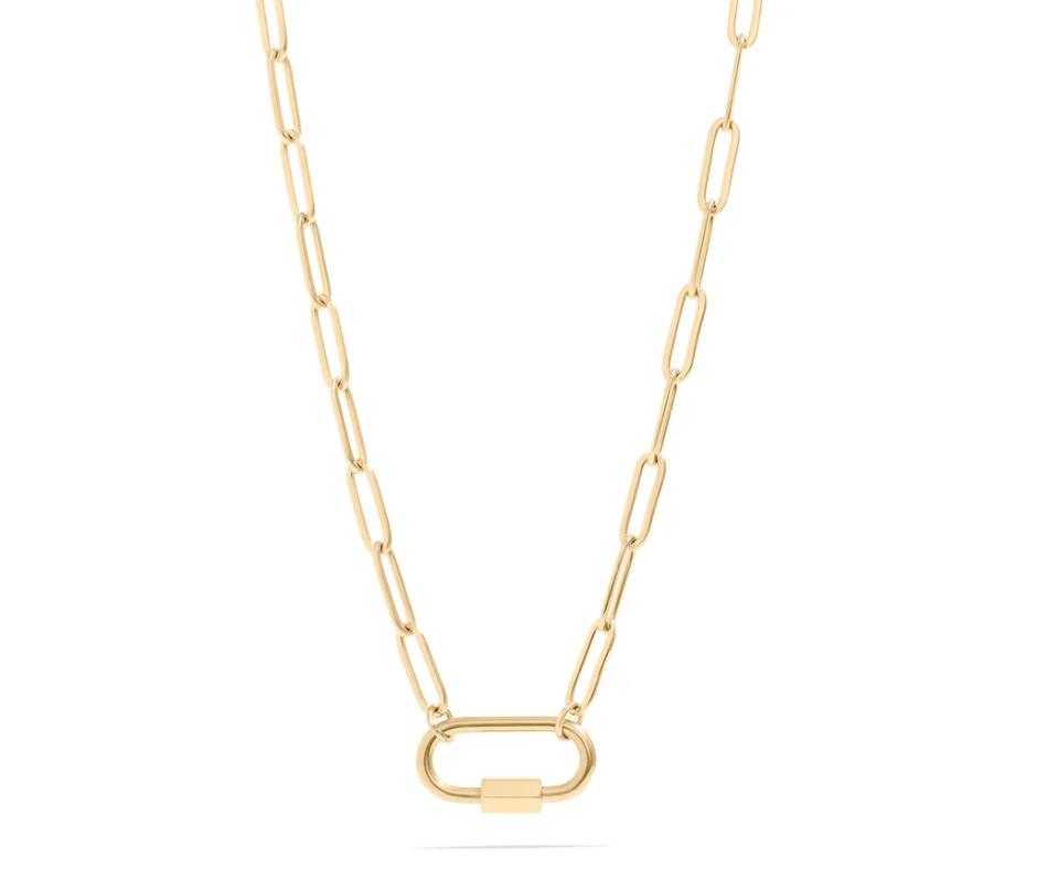 LUX Paperclip Carabiner Charm Holder