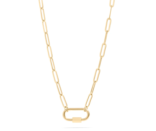 LUX Paperclip Carabiner Charm Holder