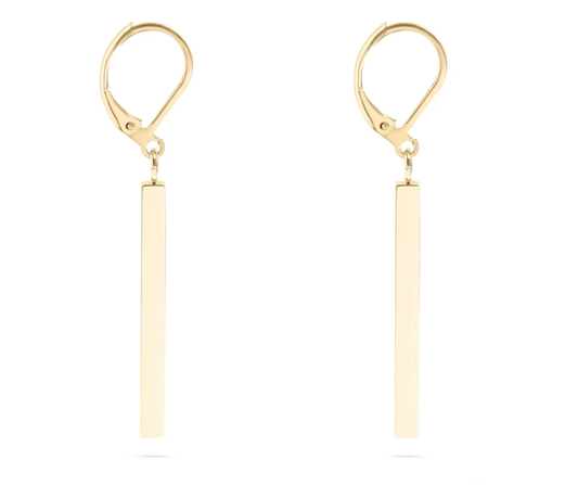 LUX Dangle Vertical Drop Bar Earrings
