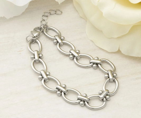 LUX Round and Bead Chain Bracelet