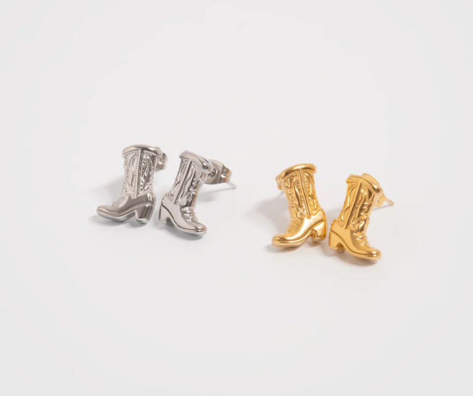 LUX Cowboy Boot Stud Earrings