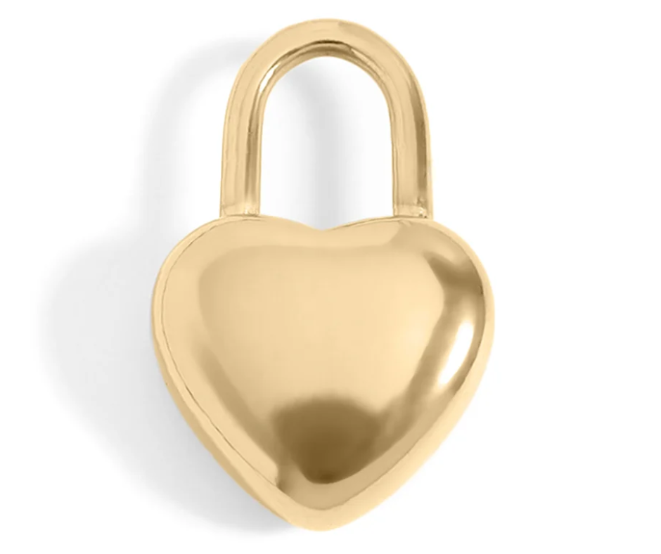 LUX Heart Padlock Charm