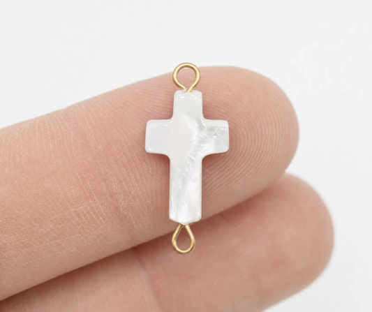 LUX Shell Cross Connector Charm