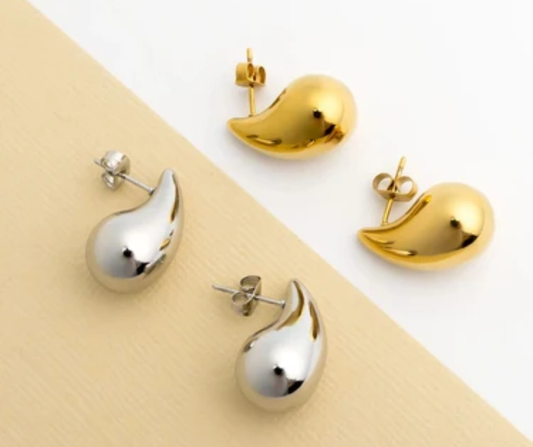 LUX Tear Drop Stud Earrings