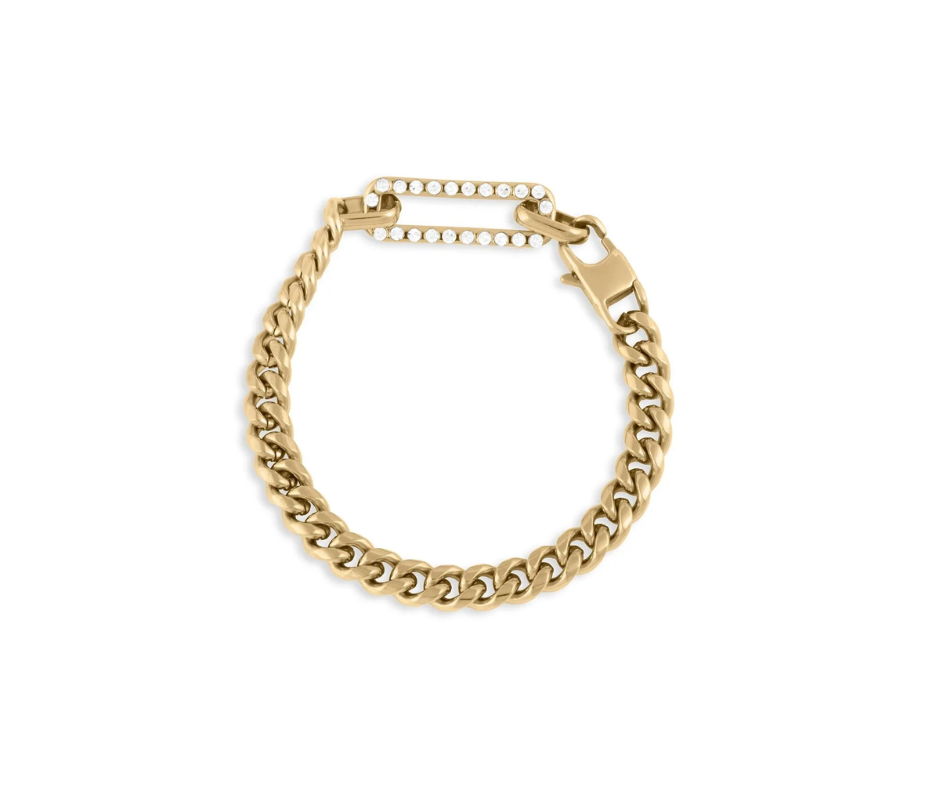 LUX Large Stone Carabiner Bracelet