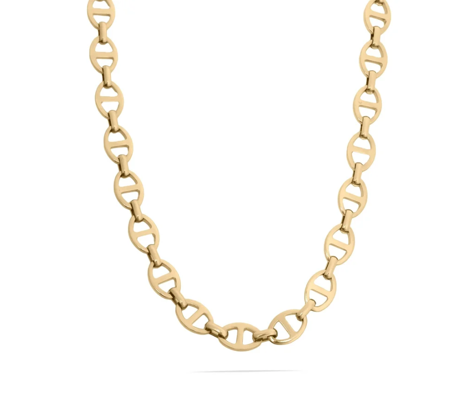 LUX Oval Chain Bangle Necklace