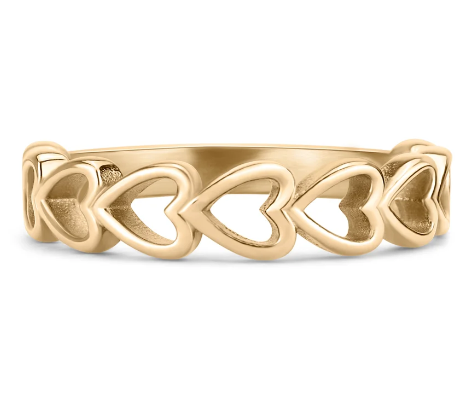 LUX Sideways Heart Stacking Ring