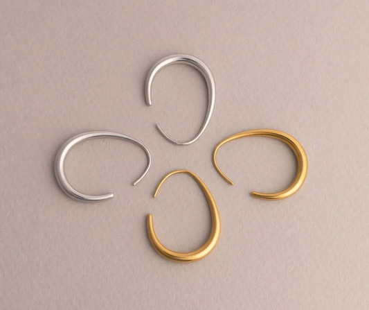 LUX Abstract Hoop Earrings