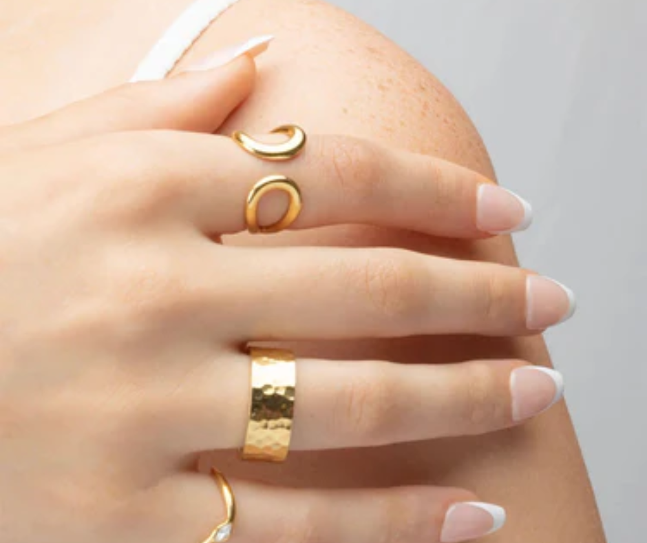 LUX Crescent Cuff Adjustable Ring