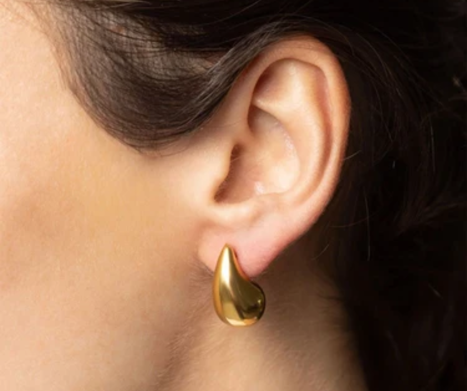 LUX Tear Drop Stud Earrings