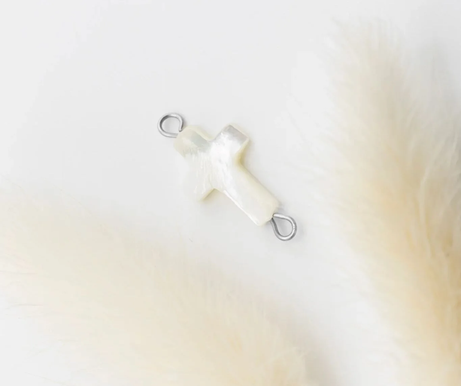 LUX Shell Cross Connector Charm