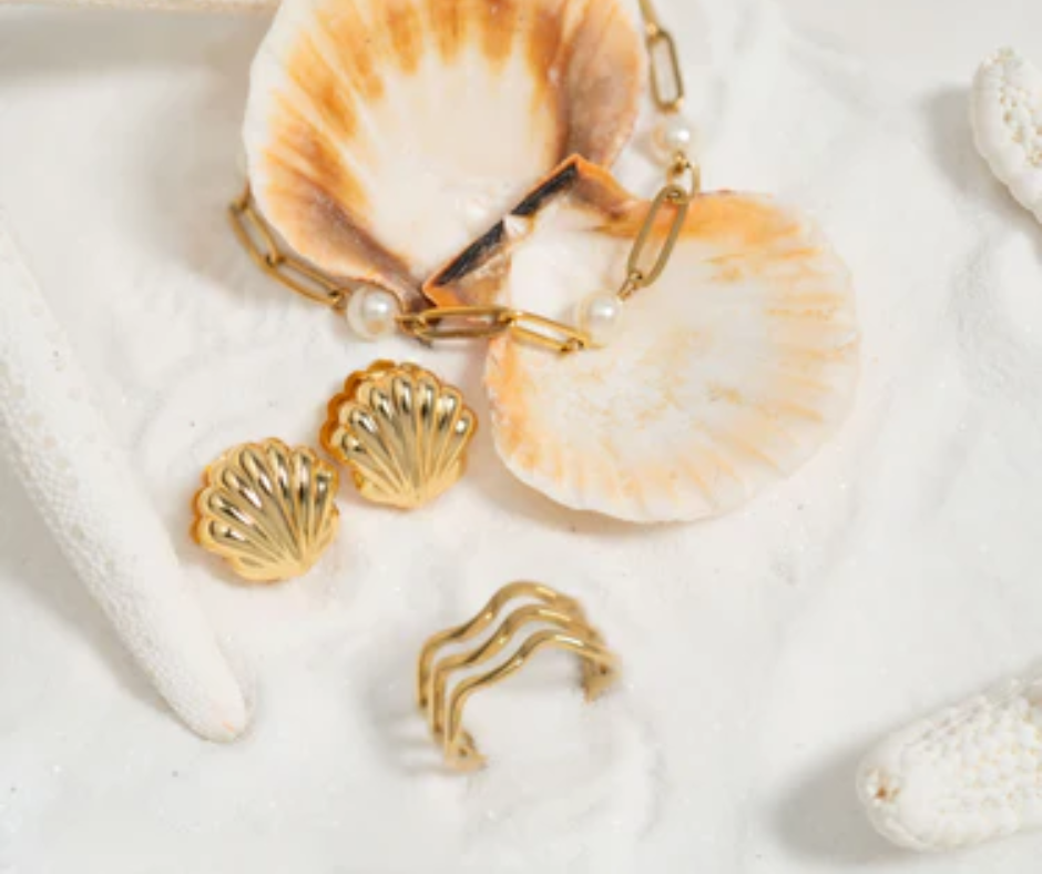 LUX Triple Wave Geometric Ring