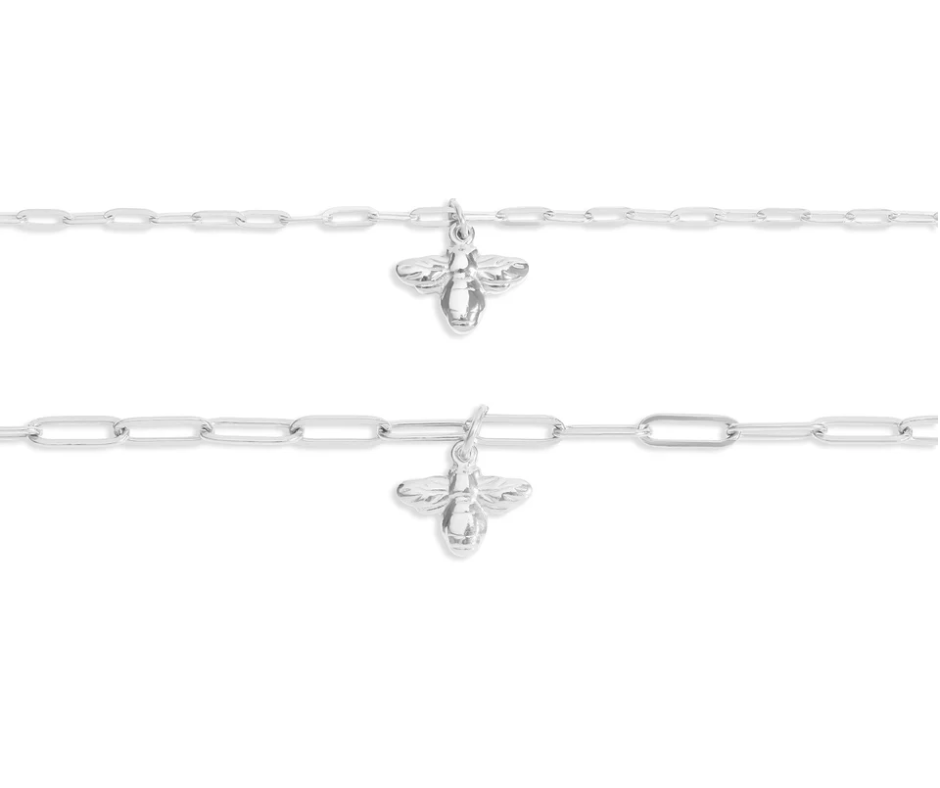LUX Mommy & Me Bee Charm Necklace