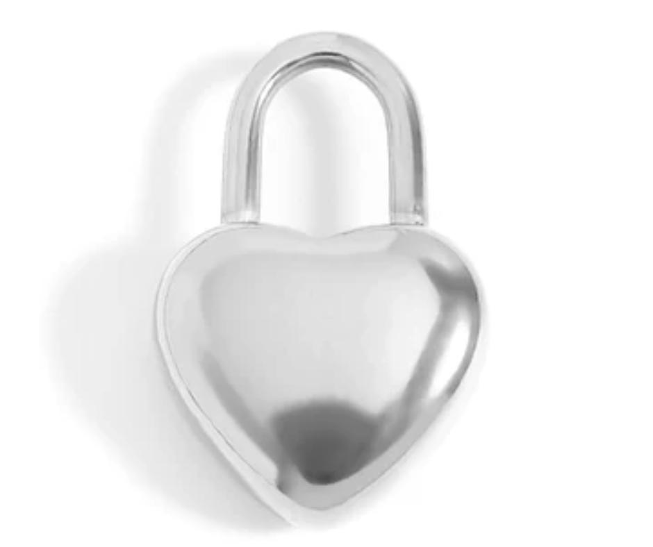 LUX Heart Padlock Charm