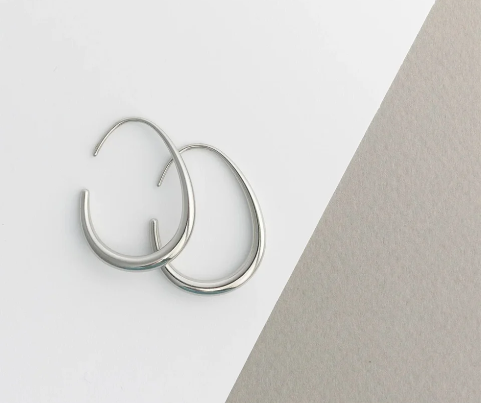 LUX Abstract Hoop Earrings