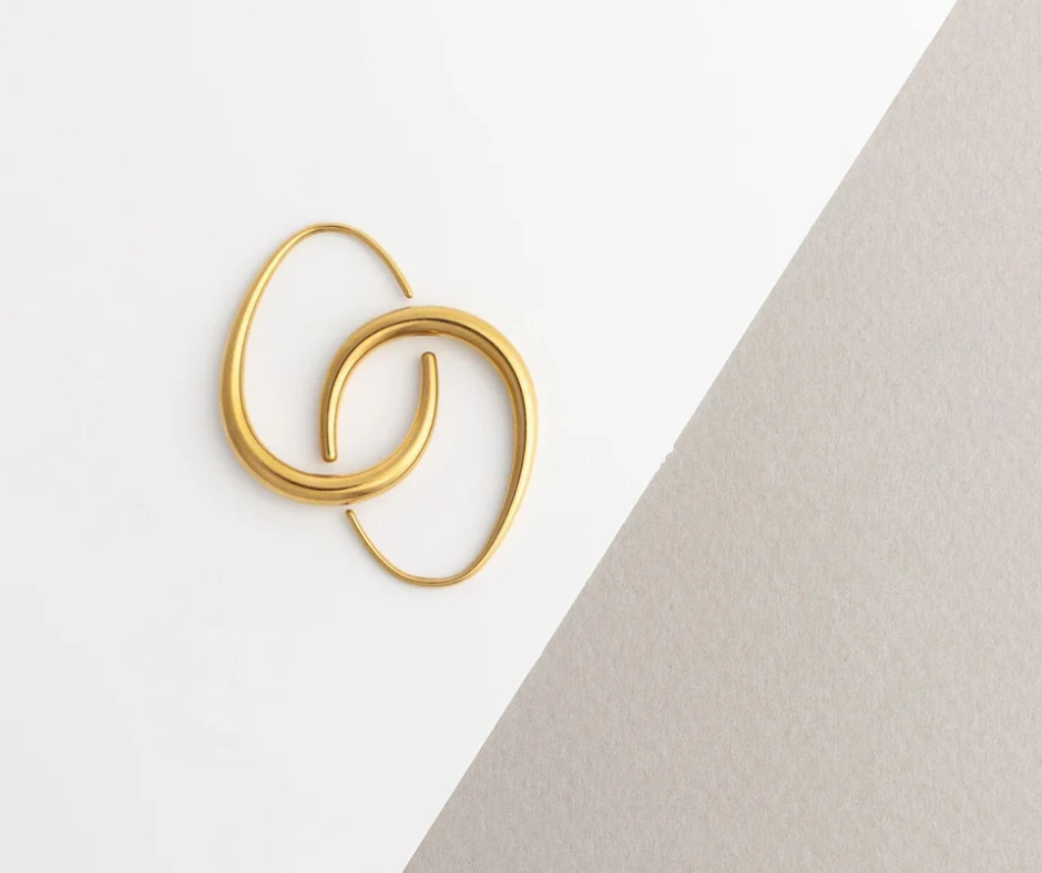 LUX Abstract Hoop Earrings