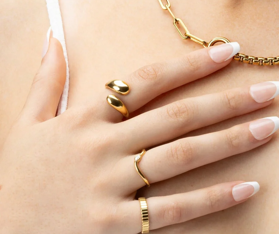LUX Duo Drop Ring