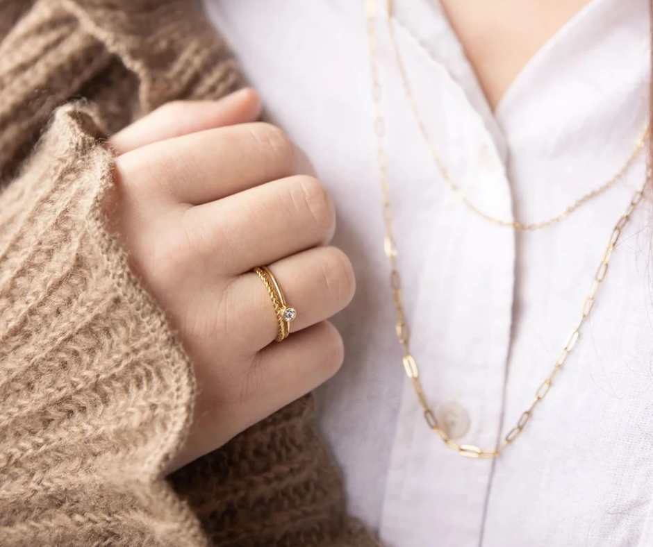 LUX 14K Gold Filled PLUS Braided Spacer Ring