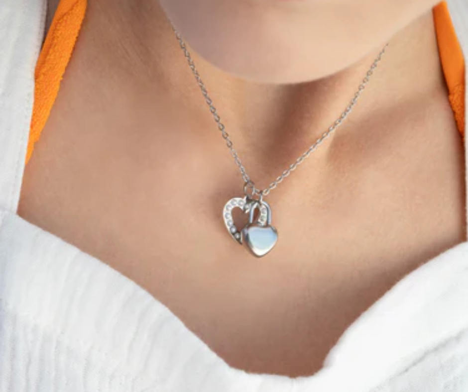 LUX Heart Padlock Charm