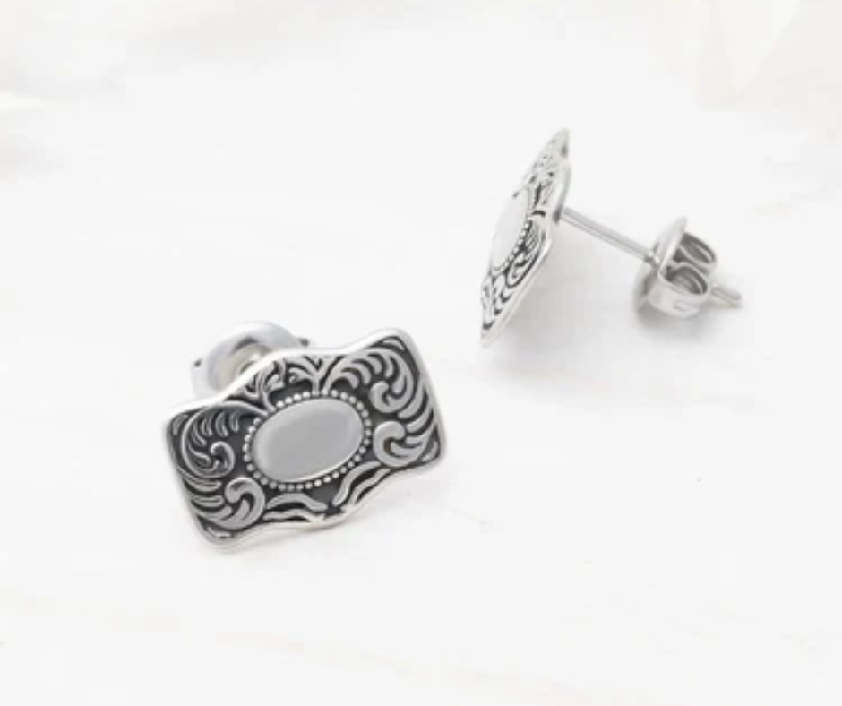 LUX Buckle Stud Earrings