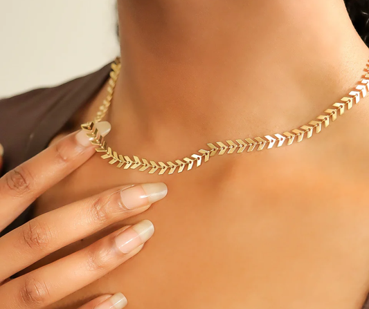 LUX Chevron Chain Necklace