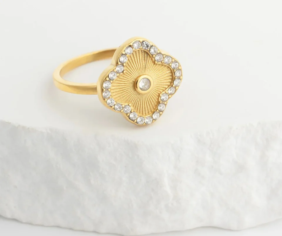 LUX Floral Motif Ring