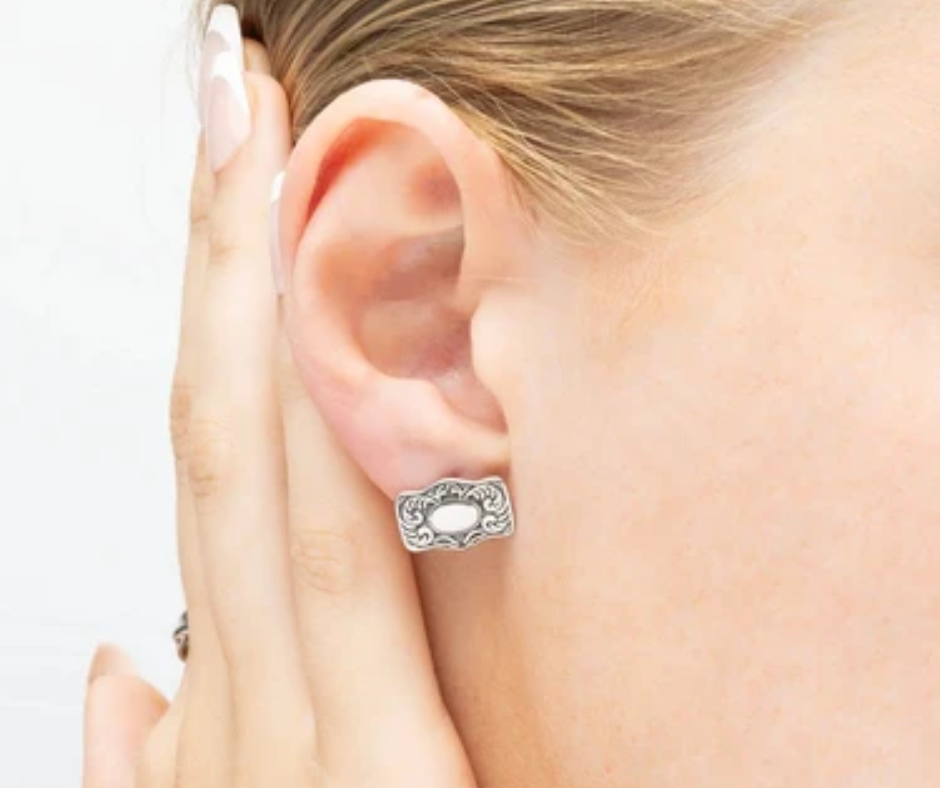 LUX Buckle Stud Earrings