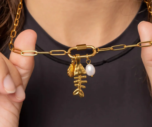 LUX Paperclip Carabiner Charm Holder