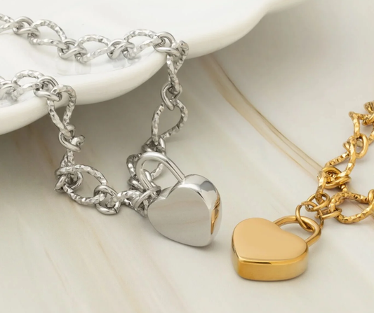 LUX Heart Lock Charm