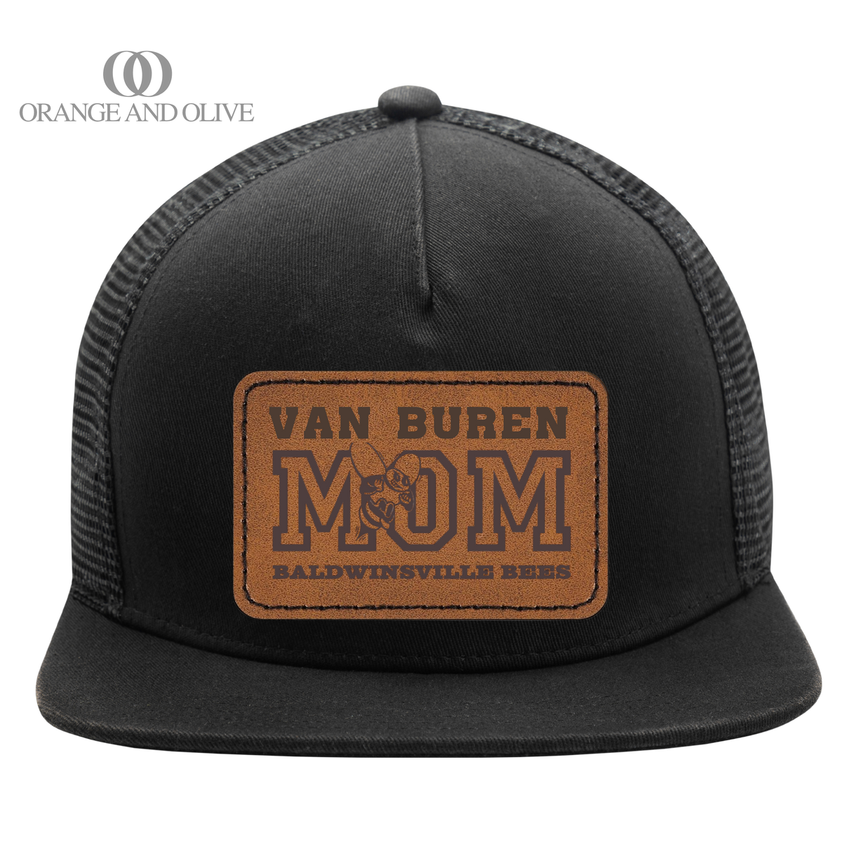 Trcuker Hat w/ Leather Patch - MOM - VanBuren Fall Fundraiser