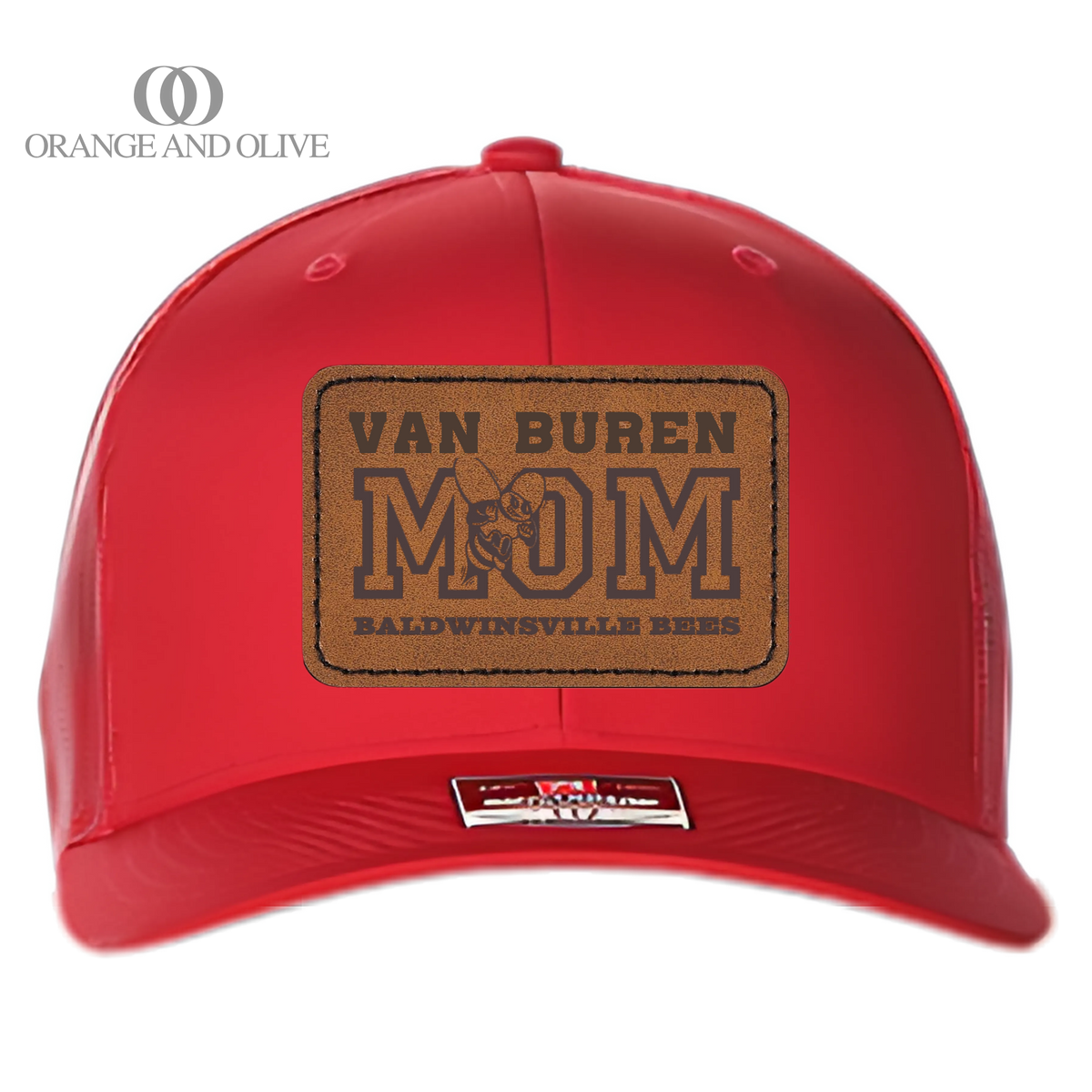 Trcuker Hat w/ Leather Patch - MOM - VanBuren Fall Fundraiser