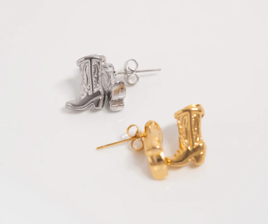 LUX Cowboy Boot Stud Earrings