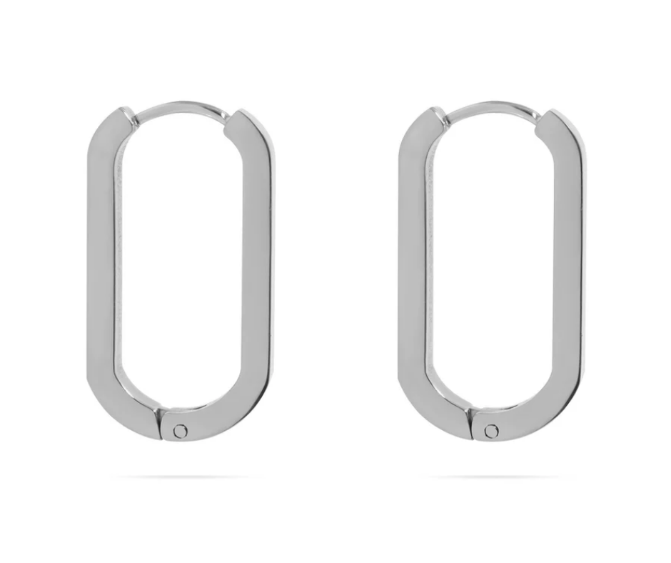 LUX Oval Huggie Earrings