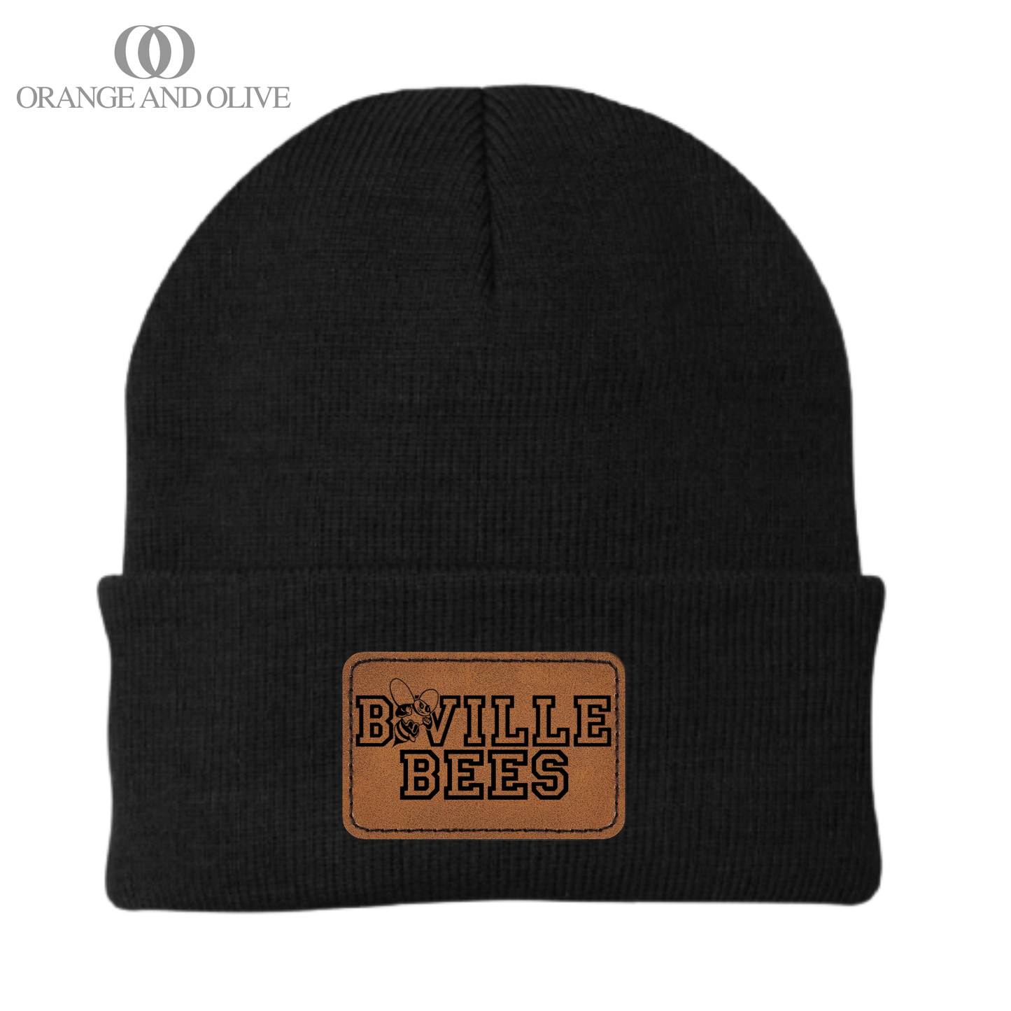 Beanie with leather patch - Reynolds Fundraiser