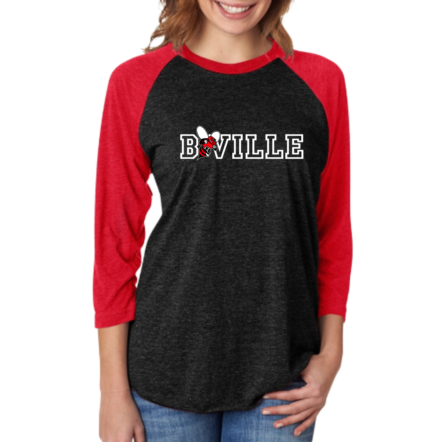 Bville T-Shirt Henley  (Ray PTA Fundraiser)
