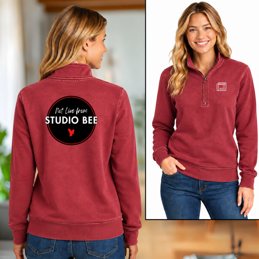 LOGO 1/4 Zip Comfort Colors ADULT  - Baker News