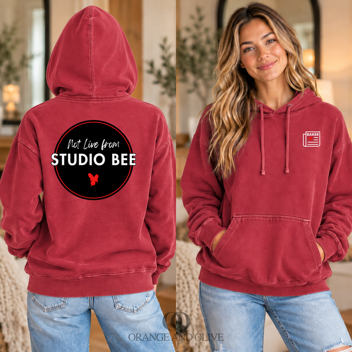 LOGO HOODIE Comfort Colors  - ADULT - Baker News