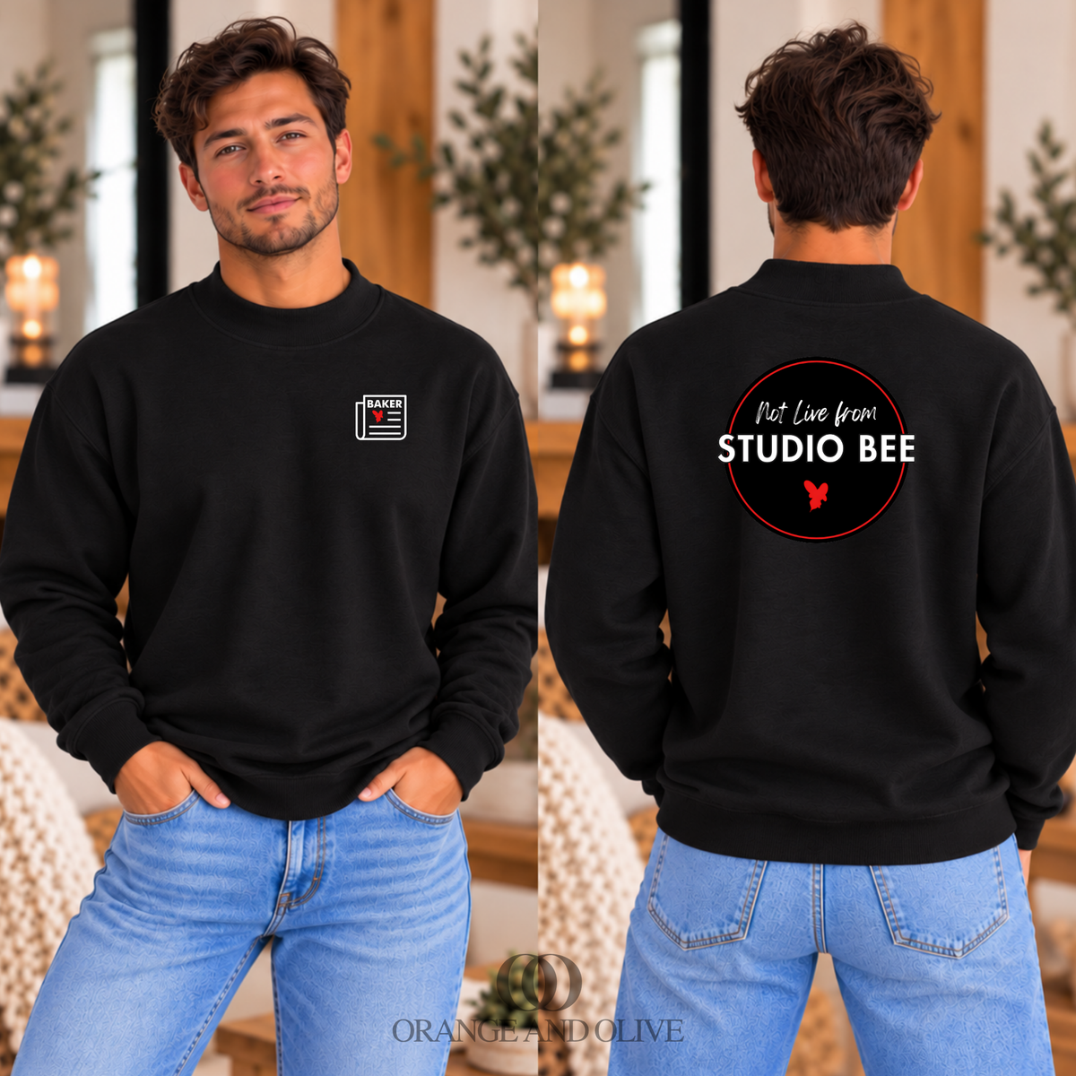 LOGO Mock Turtleneck ADULT - Baker News