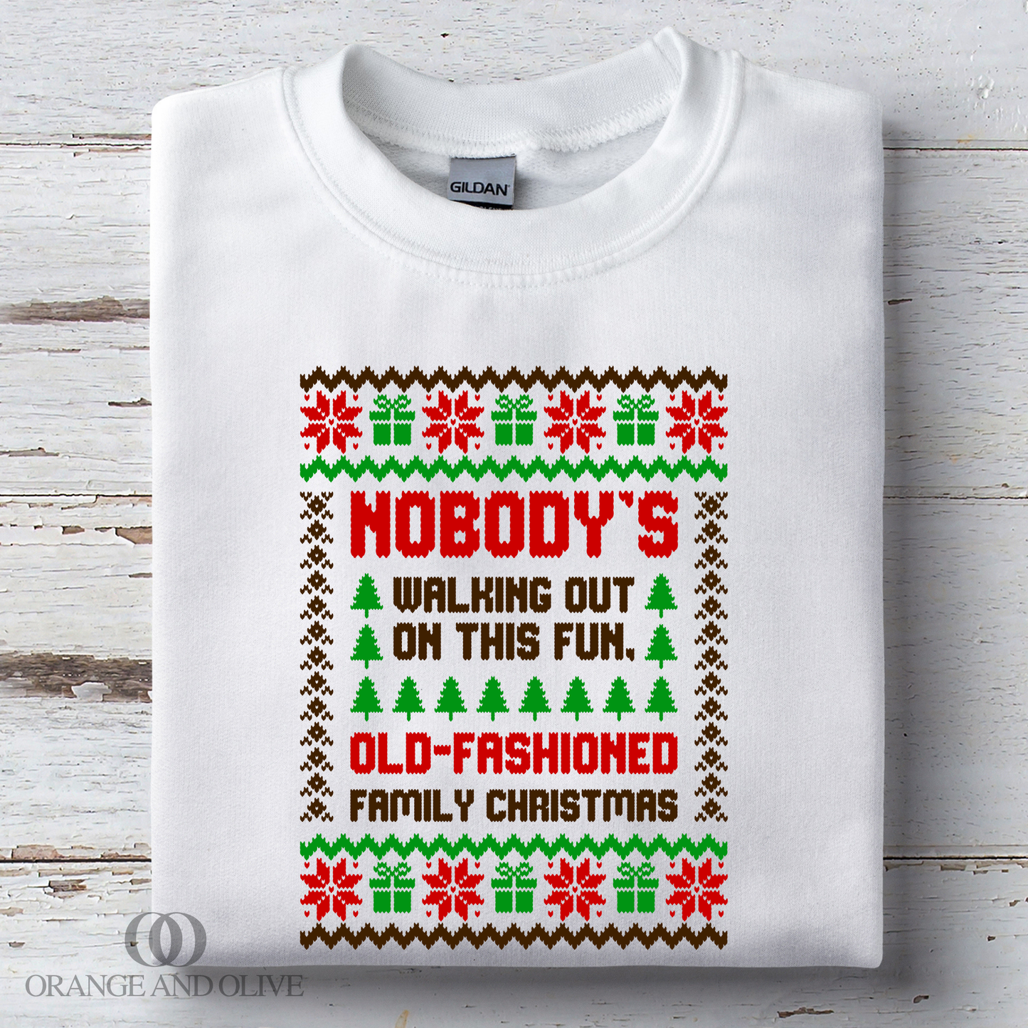 Ugly Sweater Old-Fashioned Family Christmas